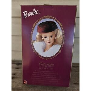 2000 Victorian Ice Skater Barbie with Music Box Stand - NIB